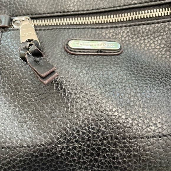 Dana Bachman women’s black purse shoulder/ Cross body with silver hard ware - Picture 7 of 7